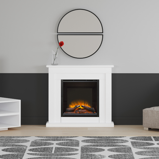 Beadnell 46" Flat-To-Wall Electric Fire and Fireplace Suite - Flare