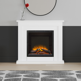 Beadnell 46" Flat-To-Wall Electric Fire and Fireplace Suite - Flare