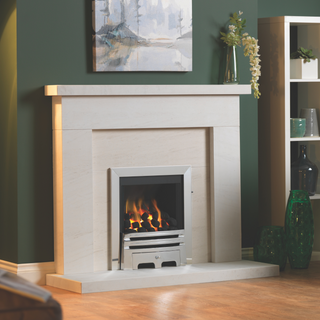 Beckford 48" Portuguese Limestone Fireplace Suite - Charlton & Jenrick