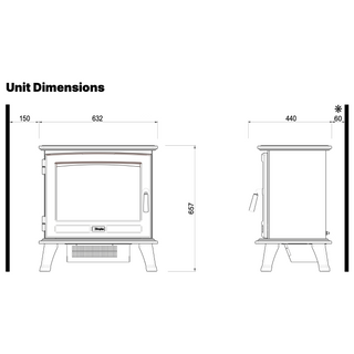 Belgravia Opti-V Electric Stove Dimplex