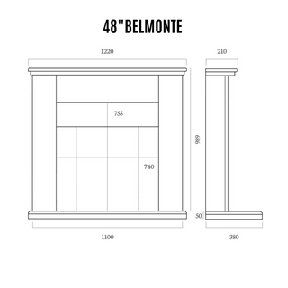 Belmonte Portuguese Limestone Suite 42" 48"
