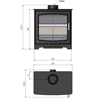 Cary 5kW Freestanding Woodburning Stove - Beltane