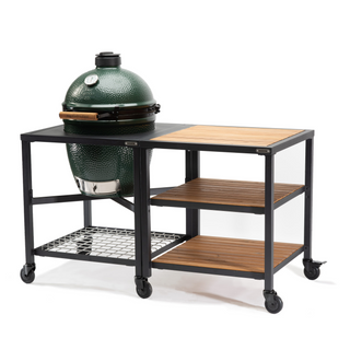 Modular Nest + Expansion Frame + Acacia Shelves Big Green Egg