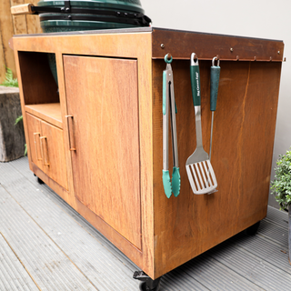 Corten Steel Kitchen - Big Green Egg