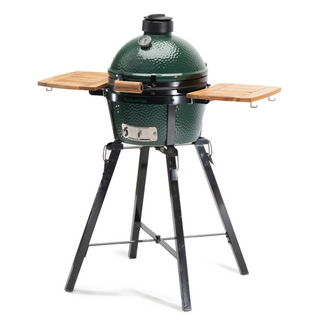 Foldable Stand and Acacia Shelves for MiniMax Big Green Egg