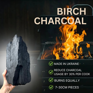 Birch Lumpwood Charcoal 10kg Bag - Globaltic