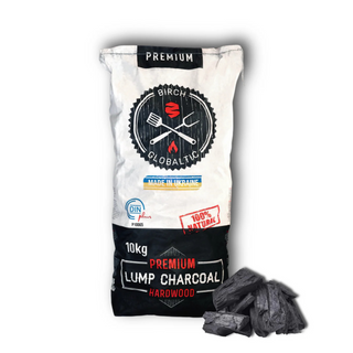 Birch Lumpwood Charcoal 10kg Bag - Globaltic