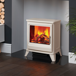 Blackthorn Electric Stove with Premium Real Logs - Solution