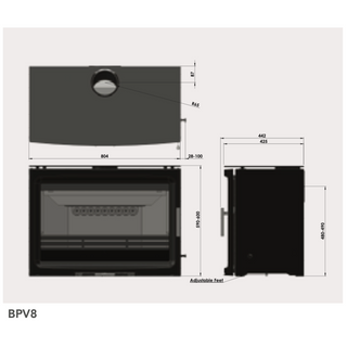 Purevision 8.5kW Free-Standing Stove
