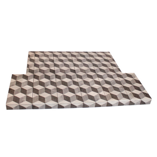 Cube Tiled T-Shaped Hearth - Capital Fireplaces
