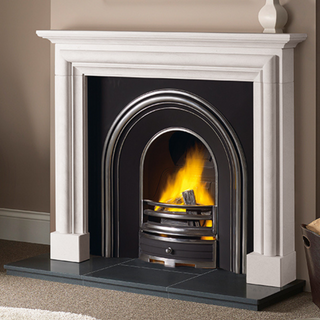 Isca 51" Aegean Limestone Fireplace Mantel - Capital Fireplaces