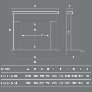 Lincoln Micromarble Electric Fireplace Suite - Capital Fireplaces