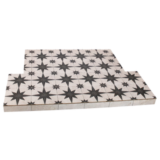 Norstar White Tiled T-Shaped Hearth - Capital Fireplaces