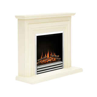 Carina 44" Flat-To-Wall Electric Fire and Fireplace Suite - Flare