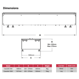Optimyst Cassette Project RGB Multicolour Media Wall Electric Fire - Dimplex