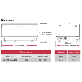 Dimplex Optimyst Cassette 500 Commercial Electric Fire