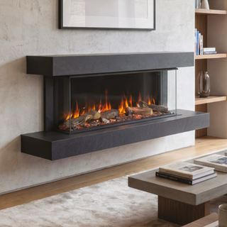 Cento Luminosa Electric Fire and Fireplace Suite - Katell Italia