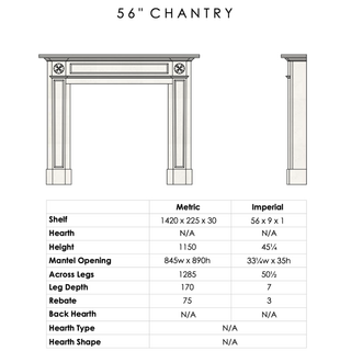 Chantry Aegean Limestone Fireplace Mantel - FDC