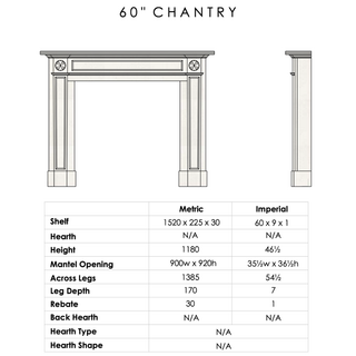 Chantry Aegean Limestone Fireplace Mantel - FDC