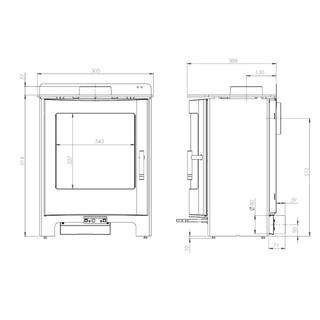 Churchill 5 DC 5kW Multifuel Stove - Mendip
