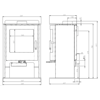 Churchill 5 DC 5kW Multifuel Stove - Mendip