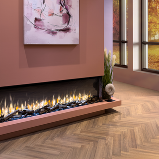 iRange Slimline 3-Sided Media Wall Electric Fire (92, 110, 150, 200) - Charlton & Jenrick