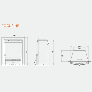 Paragon Focus HE Coal Effect Gas Fire - Charlton & Jenrick