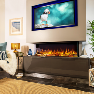 iRange Deep 3-Sided Media Wall Electric Fire (100, 125, 150, 180, 220) - Charlton & Jenrick