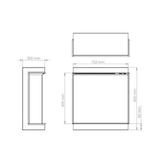 i750 iRange Deep Electric Fire - Charlton & Jenrick