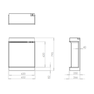 Luminosa 62 RFT LCD Electric Fire - Charlton & Jenrick