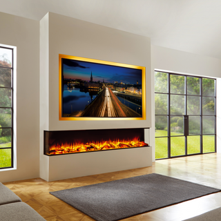iRange Deep 3-Sided Media Wall Electric Fire (100, 125, 150, 180, 220) - Charlton & Jenrick