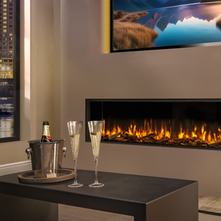 iRange Deep 3-Sided Media Wall Electric Fire (100, 125, 150, 180, 220) - Charlton & Jenrick