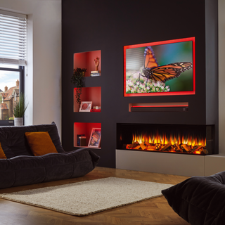 iRange Deep 3-Sided Media Wall Electric Fire (100, 125, 150, 180, 220) - Charlton & Jenrick