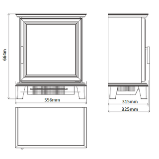 Luminosa LCD Electric Stove - Charlton & Jenrick