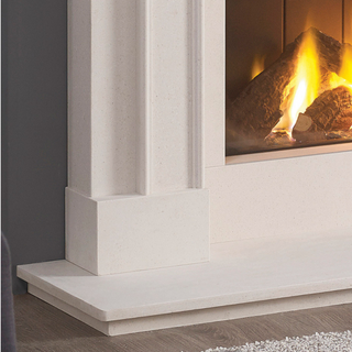 Clarence 59" Aegean Limestone Mantel