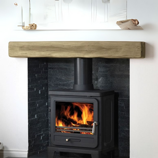 Classic Light Oak Non-Combustible Geocast Fireplace Mantel Beam 36" 42" 48" 54"