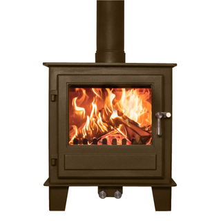 Blithfield 5 5kW Solid Fuel Woodburning and Multifuel Freestanding Stove - Clock