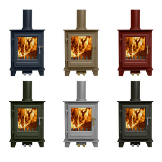 Blithfield Compact 5 5kW Solid Fuel Woodburning and Multifuel Freestanding Stove - Clock