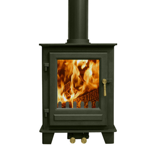 Blithfield Compact 5 5kW Solid Fuel Woodburning and Multifuel Freestanding Stove - Clock