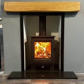 Sudbury Compact 5kW Woodburning Freestanding Stove - Clock