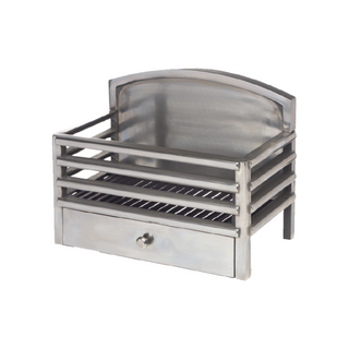 Coral Polished Fire Basket Gas or Solid Fuel