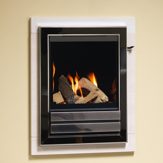 Paragon Core HE Mixed Log Effect Glass Fronted Gas Fire - Charlton & Jenrick