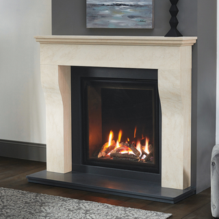 Cottage 54" Corinthian Stone Mantel
