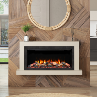 Diamond 57" Holly Luxury Timber Wall Mounted IQFX Fire and Fireplace Suite