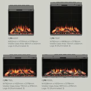 Diamond IQFX Intelligent eFires Wall Inset Slimline Electric Fire
