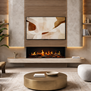 Visage 60 Opti-V Built-In Media Wall Electric Fire - Dimplex