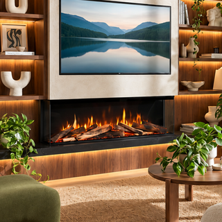 Visage 60 Opti-V Built-In Media Wall Electric Fire - Dimplex