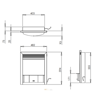 Opulus RFT 16" Electric Fire
