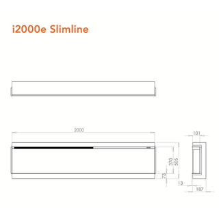iRange Slimline 3-Sided Media Wall Electric Fire (92, 110, 150, 200) - Charlton & Jenrick