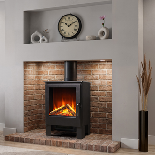 Arundel DLX Electric Stove with Premium Oak Logs - Celsi